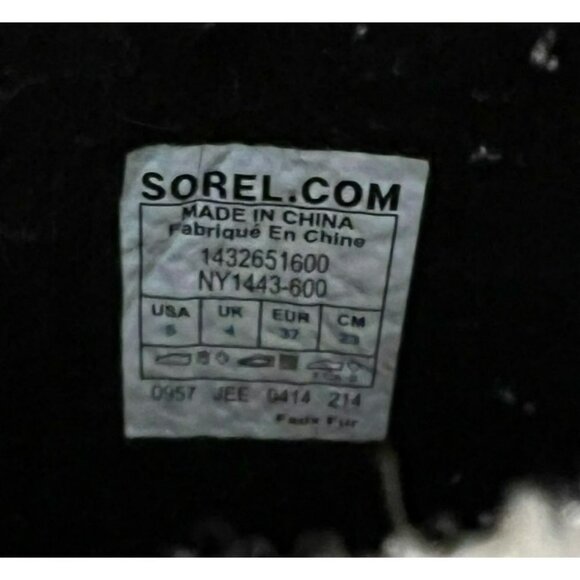 Sorel | Yoot Pac Pink Winter Snow Boot Faux Fur NY1443-600 Youth Size US 5 - Picture 3 of 6